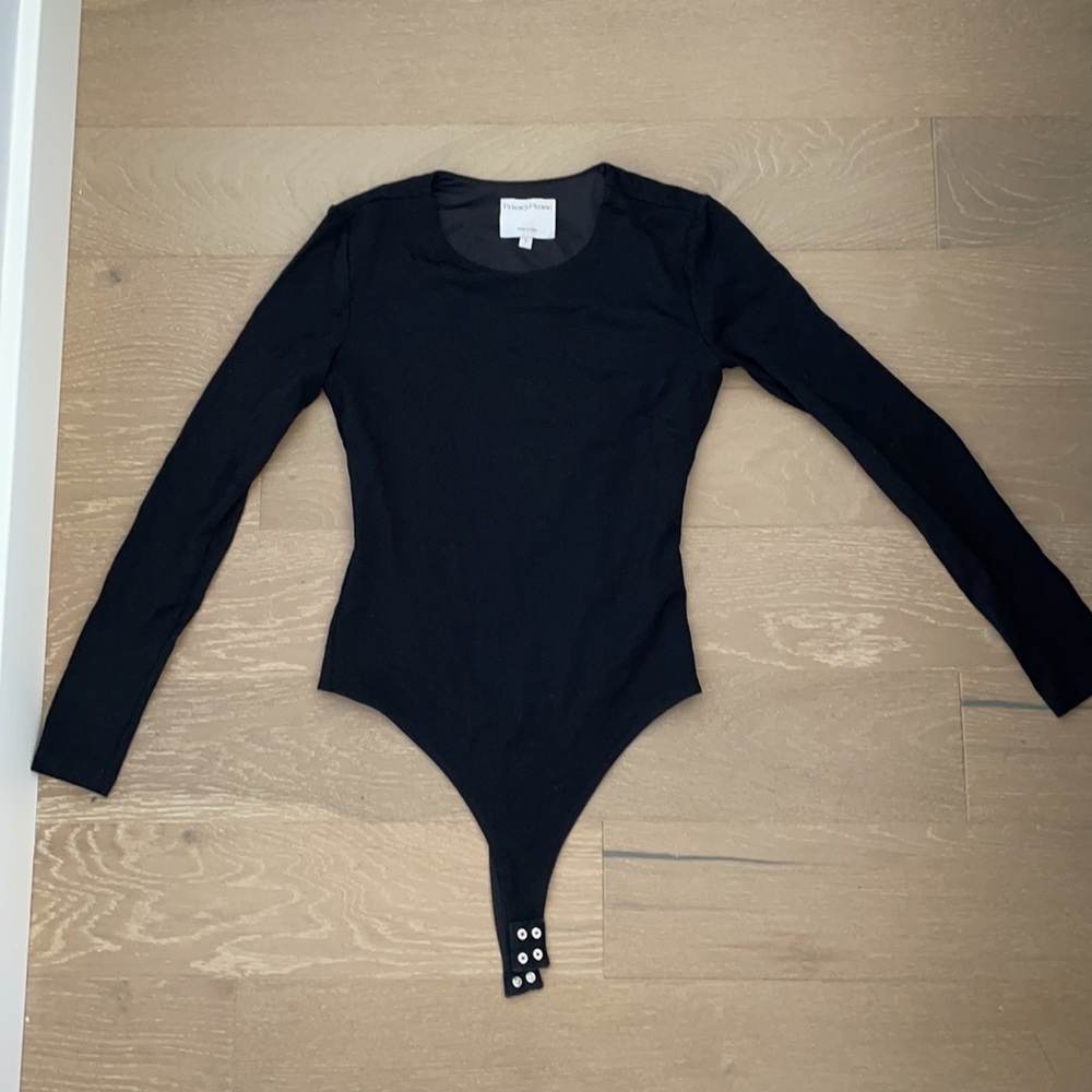 NWOT Privacy Please black long sleeve body suit